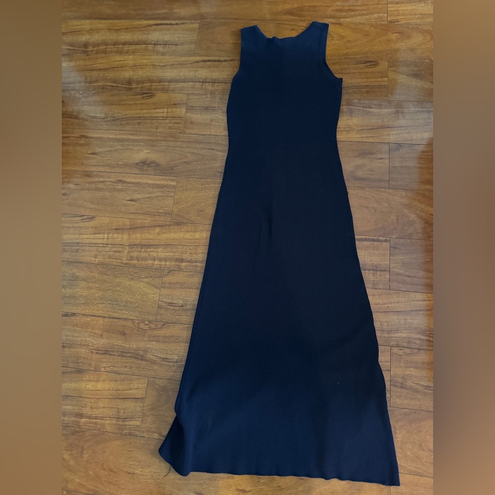 Micas meshki inspired Navy Blue Sleeveless Maxi Dress S - Picture 4 of 5